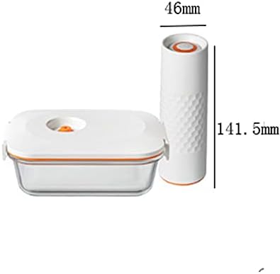Bento Box Heat Resistant Glass Fresh-Keeping Box for Family, with Electric Vacuum Pump, One Button Evacuation