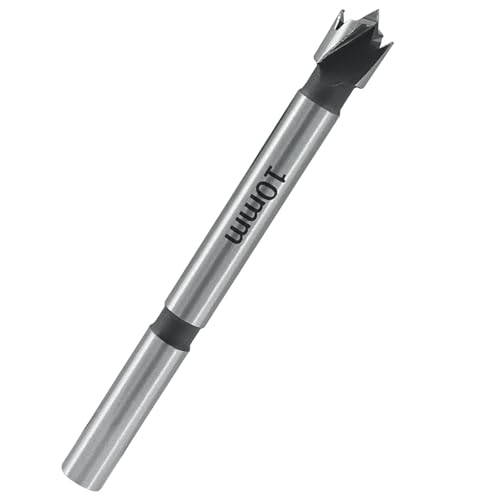 OSVJE 3/8 Inch(10mm) Forstner Drill Bits for Wood, Plywood, and Plastic - Precision Woodworking Tool with Stable Storage Case, High-Carbon Steel