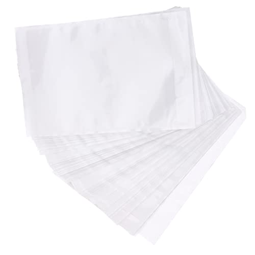 Angoily 100pcs Adhesive Shipping Label Pouches Pe for Packing List Envelopes Sleeves Tape Easy to Use