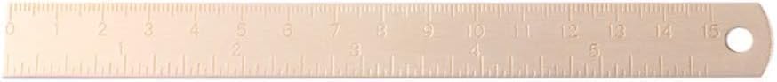 Rose Gold Ruler, Metal Drawing Rulers, Brass Straight Ruler - Image 3