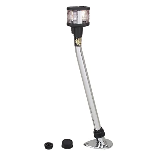 Perko 1125DP4CHR 12V Plug-In Mount Combination Masthead/White All-Round Light - 35-7/8" Height