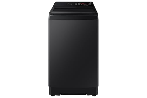 Image of Samsung, 10kg, 5 Star, AI Wash, Eco Bubble, AI Energy Mode, AI VRT+, Quick Wash, Super Speed, Smart Control, Digital Inverter, Fully-Automatic Top Load Washing Machine, WA80F10S2BTL, Black Caviar