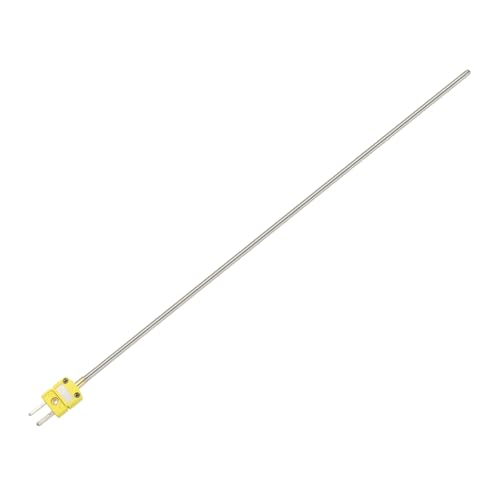 MECCANIXITY K Type Thermocouple Temperature Sensor Probes, Stainless Steel -40 to 2012°F Thermocouple Probe 4x300mm for Food Processing Industry