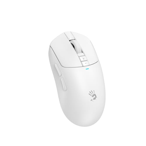 Image of Bloody R72 Ultra Wireless Gaming Mouse 20000 CPI Optical Sensor 1ms Low Latency Dual Mode USB and Wireless - White