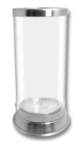 Copo Suporte Porta Vela 7 Dias Castical Vidro Antichamas