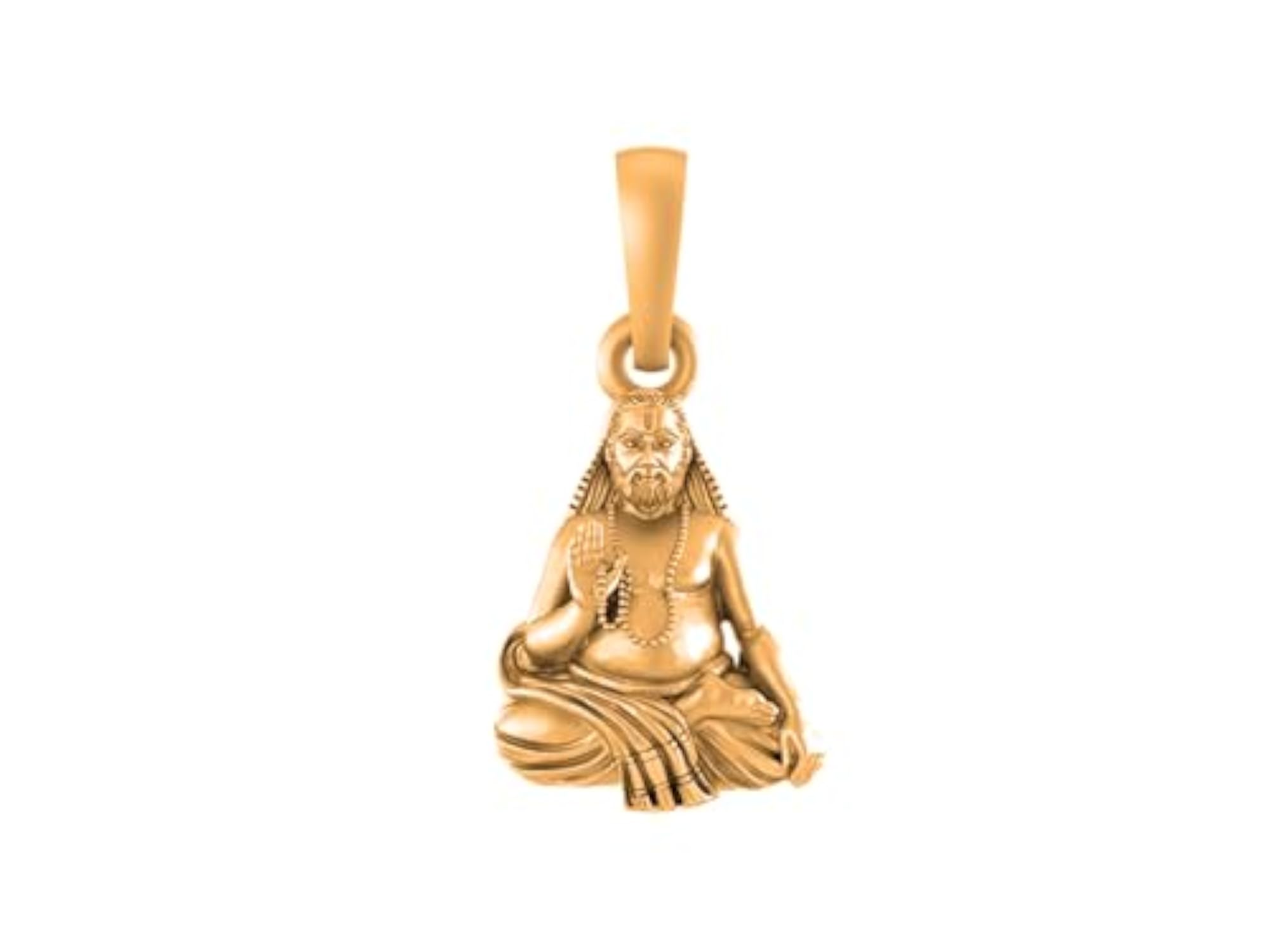 925 Sterling Silver Raghavendra Swamy Pendant, Unisex