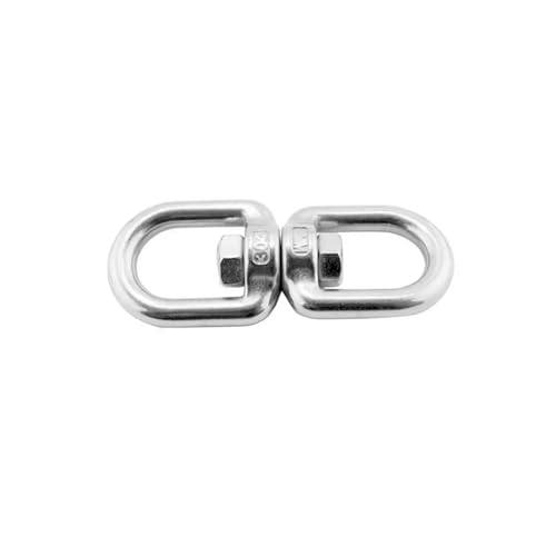 OZXZH Mosquetón Giratorio de Acero Inoxidable con Gancho rápido de 6 mm for Escalada en Roca al Aire Libre, Equipo de Senderismo