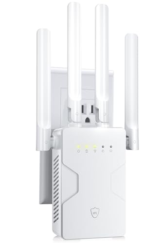 2026 New WiFi Extender Internet Booster for Home, Long Range up to 18ksq.ft, Wireless Internet Repeater Routers Signal Amplifier for Home, 15X Speed Access Point Ethernet Port, Mesh WiFi, 1-Tap Setup