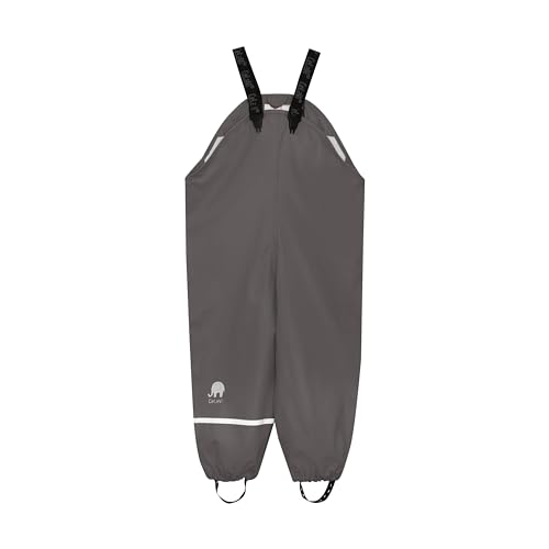 Image of CeLaVi European Kids Rain Suit for Boys Girls with Detachable Hood, Waterproof 2 Pcs Rain Jacket w /Pants or Dungarees