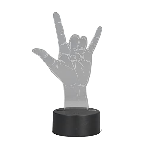 Lámpara de Mesa de Noche Acrílica 16cm 7 Colores USB miniatura 7
