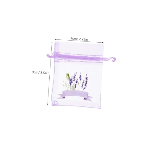 Bolsas de gasa con cierre lavanda 20 pcs miniatura 2