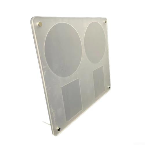 Expositor acrílico transparente con esquinas redondeadas, perfecto para mostrar tus favoritos (2 CD + 2 tarjetas pequeñas)