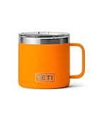 YETI Rambler Mug, Vacuum Insulated Stainless Steel Stackable Mug with Magslider Lid, King Crab, 14 oz (414 ml)