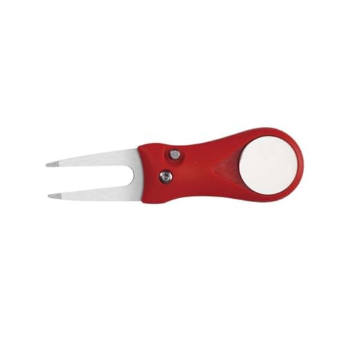 KOMBIUDA Golf Green Fork Divot Repair Fork Portable Groove Sharpening Tool Fairway Trimmer Divot Tool Golf Ball Markers