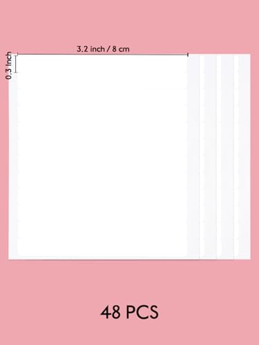 Image of WENNALIFE 8 cm Hair Extension Tape Tabs Single-Sided, 48 Pcs