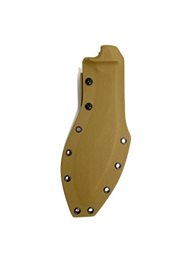 Valhalla Custom Kydex Sheath Ka-bar Combat Kukri 1280 COYOTE BROWN