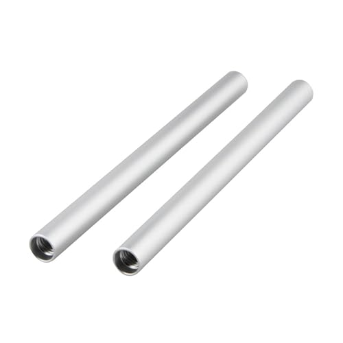 Image of 2Pcs Aluminum Alloy 15MM Camera Guide Rods 20CM, Silver