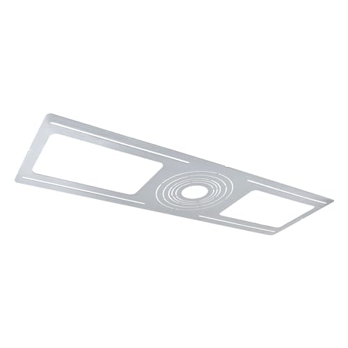 LUXRITE New Construction Rough-in Bracket Mounting Plate, 2-3-3.75-4-5-6 Inch Recessed Light, Galvanized Steel, Round Hole Sizes, Shallow Retrofit LED Downlight with Junction Box Housing