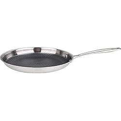 Sartenes Masterpro MasterPro Hi-Tech 3 | Sartén Antiadherente de 24 cm | Acero Inoxidable con Textura de Panal de Abeja | Revestimiento de 3 Capas | Menaje de Cocina | Apta para Todos los Tipos de Cocina