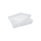 Fish Tubs/Food Storage Bins 10lb 11.5' x 15.5' x 2', Pack of 20- Shallow Container Bases Only, Lids not Included