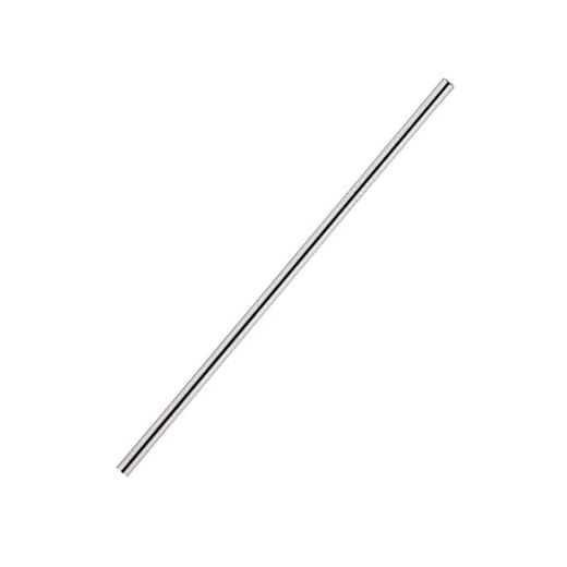 Replacement Straw 1Pcs Straight Bent Durable Silver Cup Straw Drinking Stainless Steel Straws(8x300mm stright)
