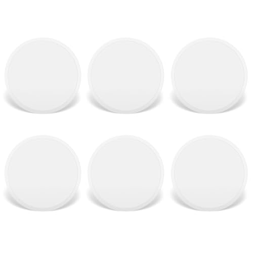 YSJCHEBS 6 Piezas Posavasos Redondos Aislantes Blancos de Silicona Antideslizantes para El Hogar Accesorios para Muebles