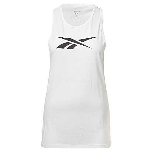 Reebok Vector Graphic Tank Camiseta, White, L para Mujer