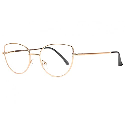Fines lunettes de Lecture Oeil de Chat Dorees Slim Femme Solla - Femme Cover