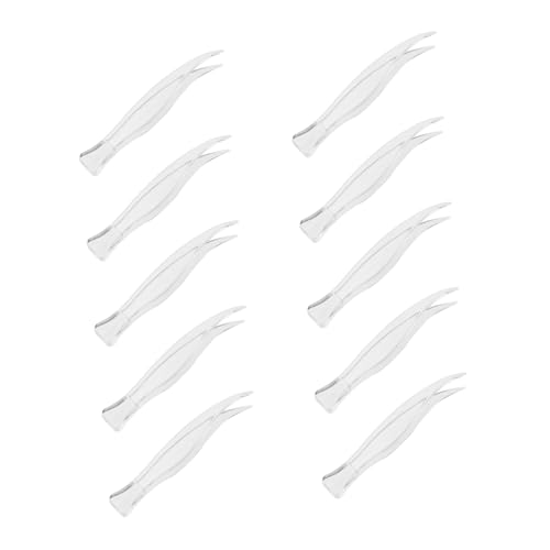 LAPYAPPE 25pcs Plastic Makeup Clips Tweezers for Weight and Mask Removal Lightweight and Portable Design for Eyelash and Craft Projects