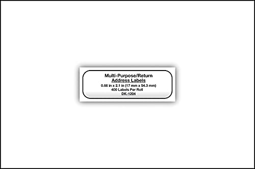 Image of Brother Genuine DK-1204 Multipurpose Paper Label Roll, Die-Cut Paper Labels, Engineered for Excellence, 400 Labels Per Roll