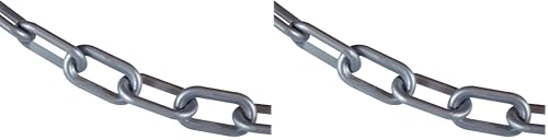 Image of Mr. Chain Plastic Barrier Chain, Silver, 25 ft Length (Pack of 2)