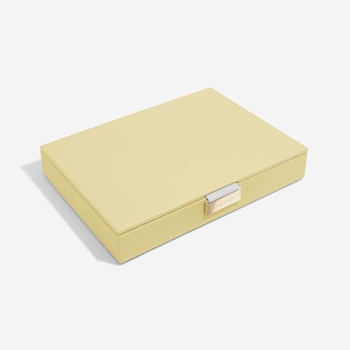 Couvercle de boîte à bijoux classique jaune beurre Stackers pour coffret modulable - 4
