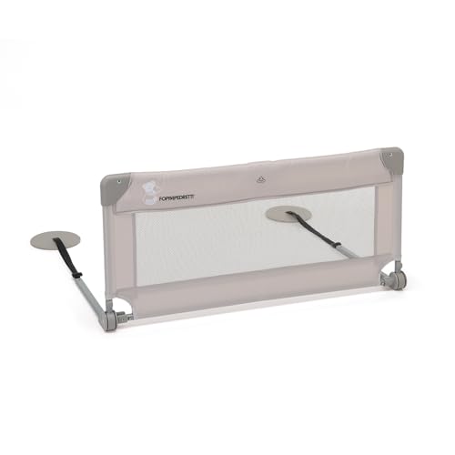 FOPPAPEDRETTI Sponda da Letto Hoplà 90 cm, per bambini da 18 mesi a 5 anni, Fissaggio sotto materasso, Pieghevole e Trasportabile, Borsa da trasporto inclusa, Sicura e Protettiva, Sabbia