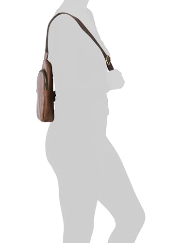 Patricia Nash Marisol Leather Sling Bag, Signature Map Print, Riot Rust2