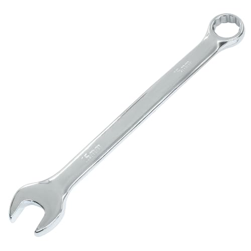Hordion 15mm Metric Combination Wrench Spanner with Box End and Open End