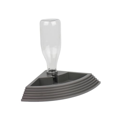 INOOMP 三角形自動給水器 爬虫類用ペットボウル 水と餌両用 強力吸盤付き お手入れ簡単 小動物対応 ランダムカラー ランダ ランダムカラー