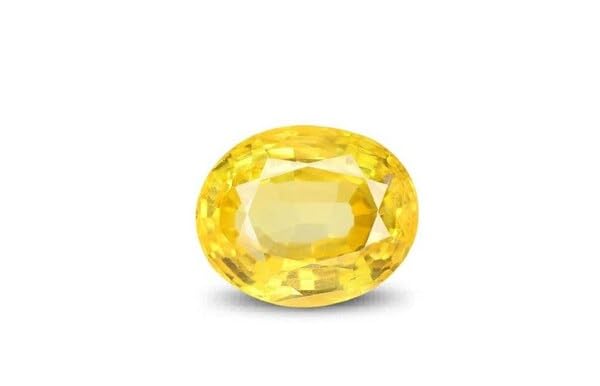 Saphir jaune Pukhraj 8,25 Ratti pour rituel de méditation au quotidien