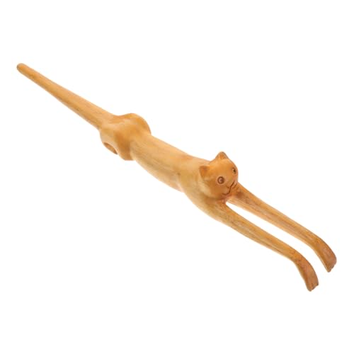 Grattoir à bois pour le dos avec manche ergonomique de massage naturel