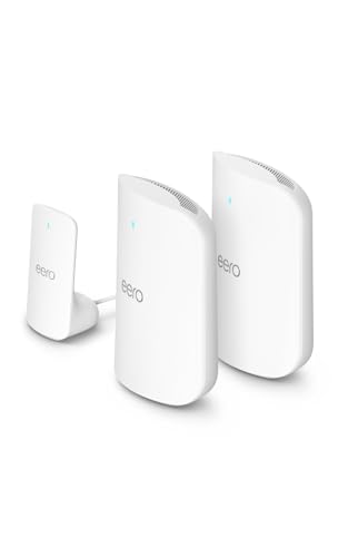 Image of Amazon eero Max 7 (2-pack) with Amazon eero Signal 4G LTE cellular backup for eero systems