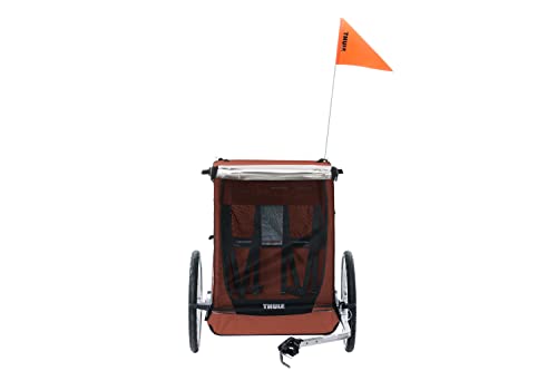 Thule Cadence 2 Seat Bicycle Trailer, Hot Sauce Red #TOP2