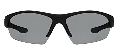 Foster Grant Men's Driving Driver Lens Warp Black Rubber Sunglasses