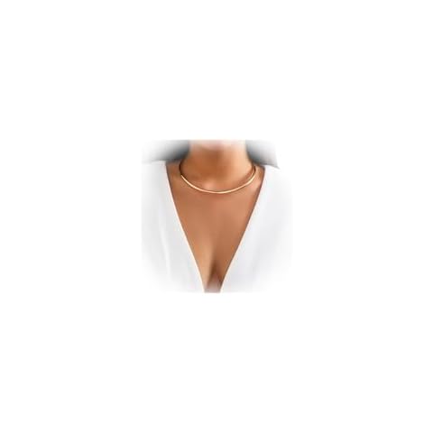 Rotaiboes Simple Metal Collar Necklace Cover