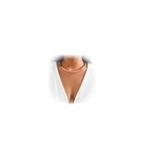 Rotaiboes Simple Metal Collar Necklace Open Round Clavicle Chain Summer Beach Body Chain Jewelry Festival Statement Collar Choker Necklace for Women (Necklace-gold)
