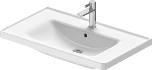 Duravit Möbelwaschtisch D-Neo 80x48cm, m Hahnl., we., m ÜL, Hahnloch