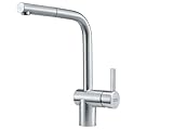 Franke - Rubinetto per lavello da cucina con beccuccio estraibile Atlas NEO, in acciaio INOX,115.0521.439 colore: Grigio