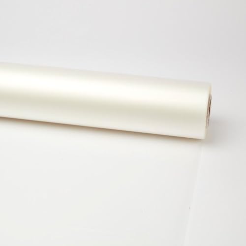 Image of Oasis Frosted White Bouquet Wrapping Roll Premium Korean Style Flower Wrap for Fresh Flowers & Gift Packaging Florist Essential Supplies 60 Micron 25 Meter Long