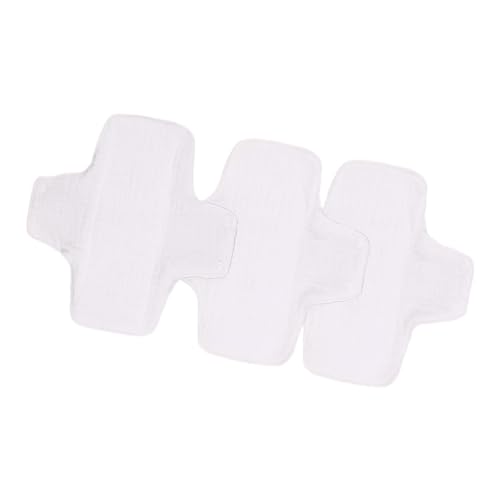 Almohadillas menstruales de tela reutilizables de algodón orgánico, protectores de bragas absorbentes para mujeres en 3 tamaños, almohadillas menstruales de tela lavables