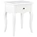 vidaXL Comodino Bianco 40x30x50 cm in Legno Massello di Pino Tavolino da Notte Comodo Funzionale Durevole Robusto Resistente Elegante Pratico Solido