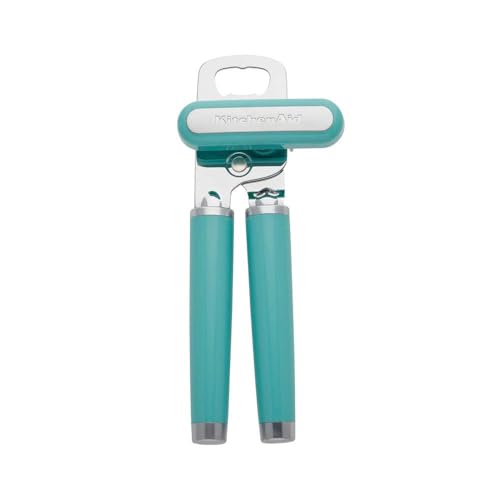 Comparison: Best Cheap Can Opener 5 KitchenAid Classic Multifunction Can Opener and Bottle Opener Easy to Use, Razor Sharp Stainless Steel Cutting Wheel, Soft Ergonomic Handles, Aqua Sky