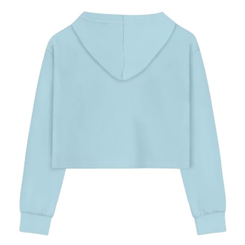 Crop Top for Girls 5-14 Cute Kids Hooded Sweatshirt Fashion Cropped Hoodie for Girls Casual Trendy Fall Clothes2